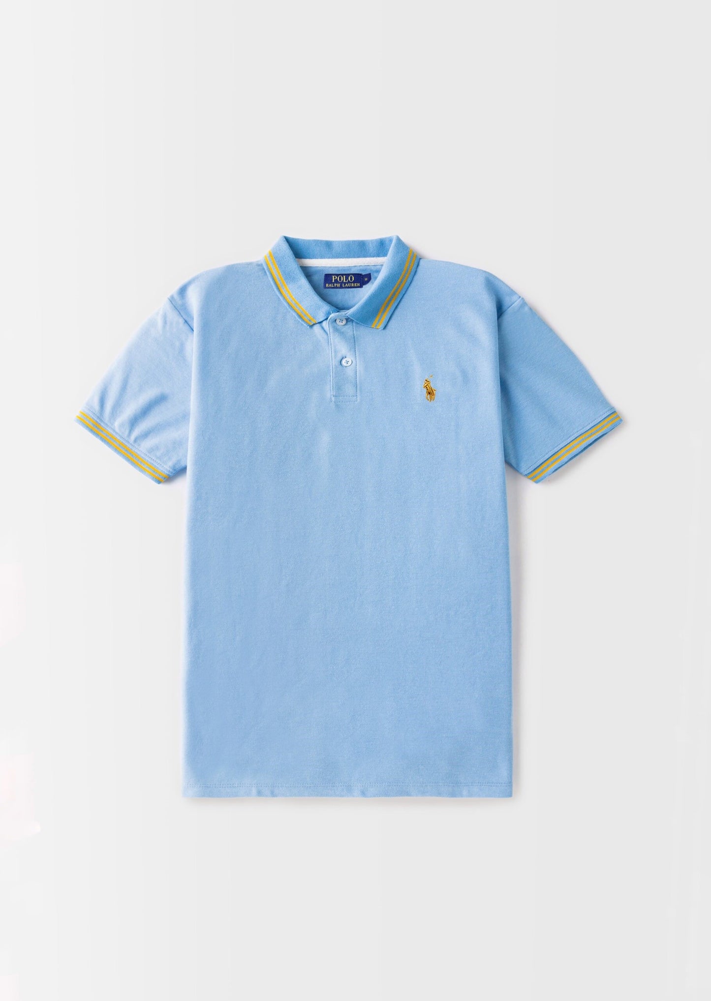 RL Premium Tipping Polo Shirt – Maya Blue