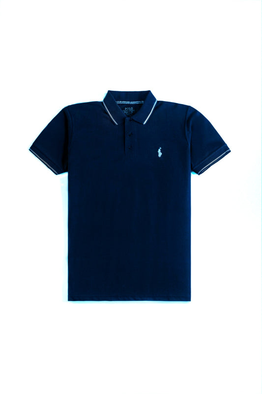 RL Premium Tipping Polo Shirt – Navy Blue