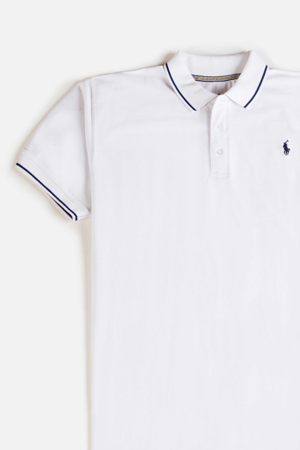 RL Premium Tipping Polo Shirt – White