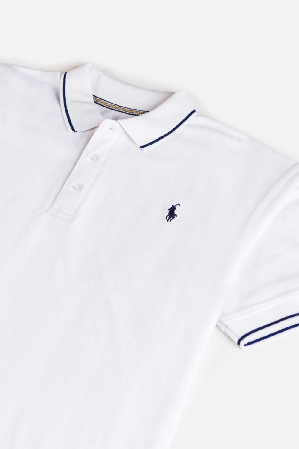 RL Premium Tipping Polo Shirt – White