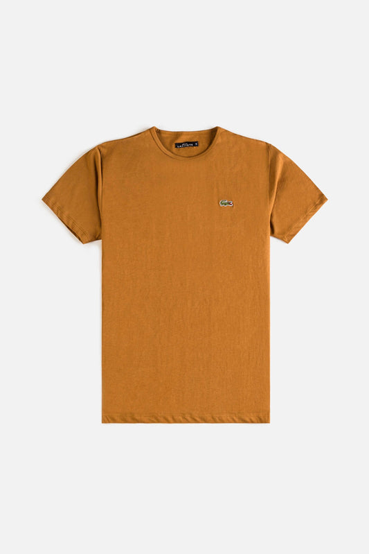 Lacoste Premium Cotton T Shirt – Mustard