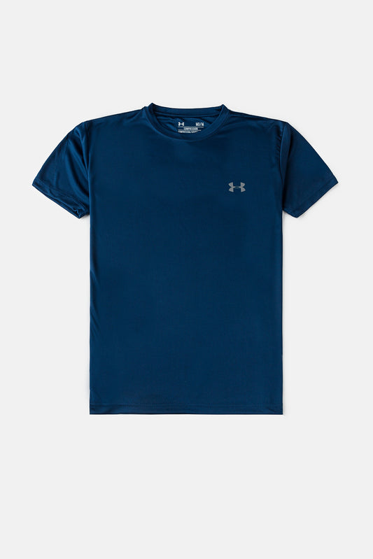 UA Imported Dri-FIT Plain T Shirt – Navy Blue