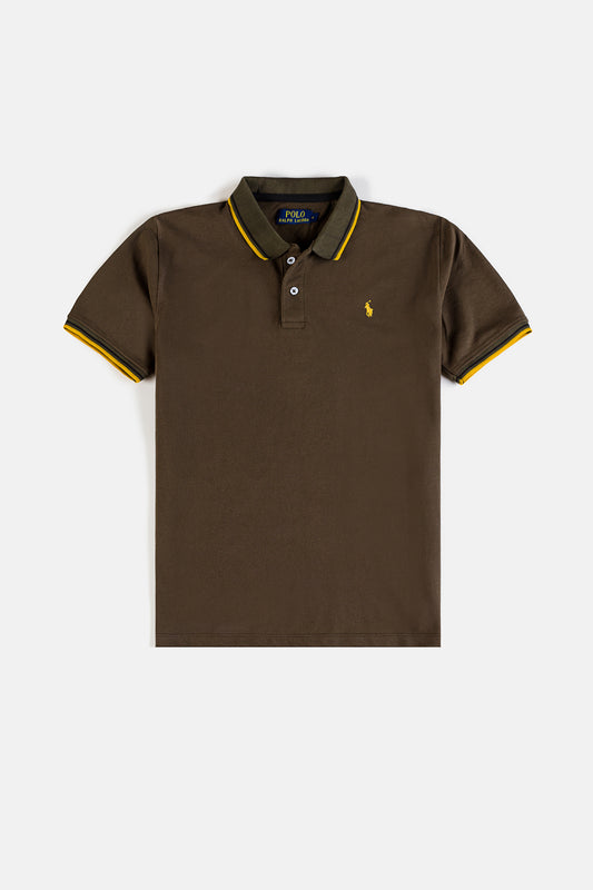 RL Imported Tipping Pique Polo Shirt – Carob