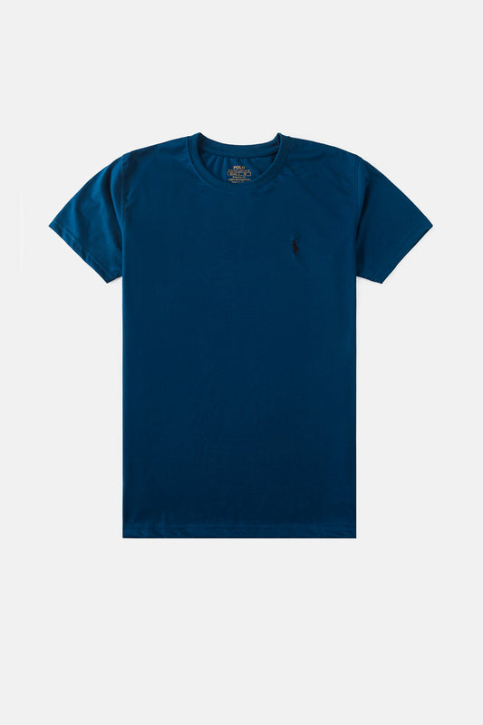 RL Premium Cotton T Shirt – Deep Blue