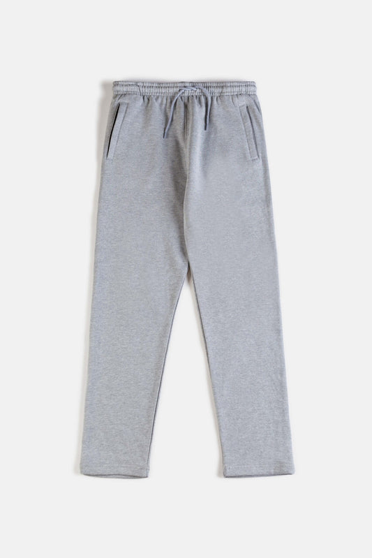 ZR Imported Premium Fleece Straight Trouser – Heather Grey
