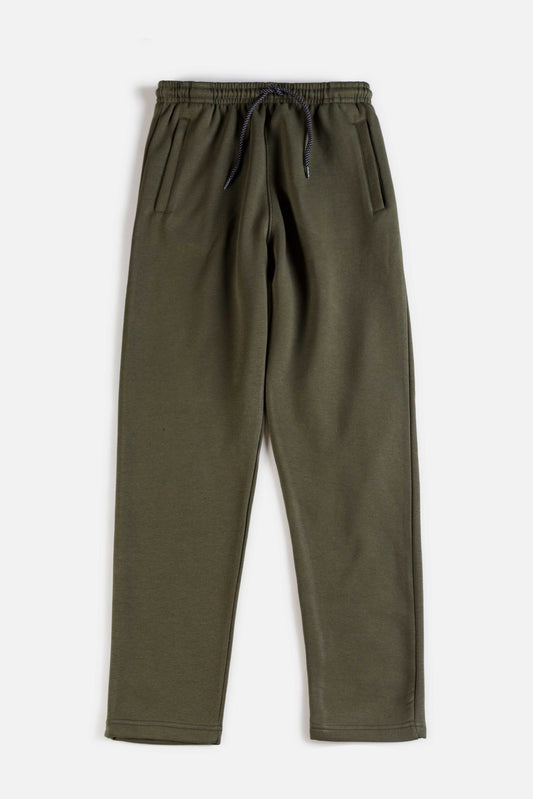 ZR Imported Premium Fleece Straight Trouser – Army Green