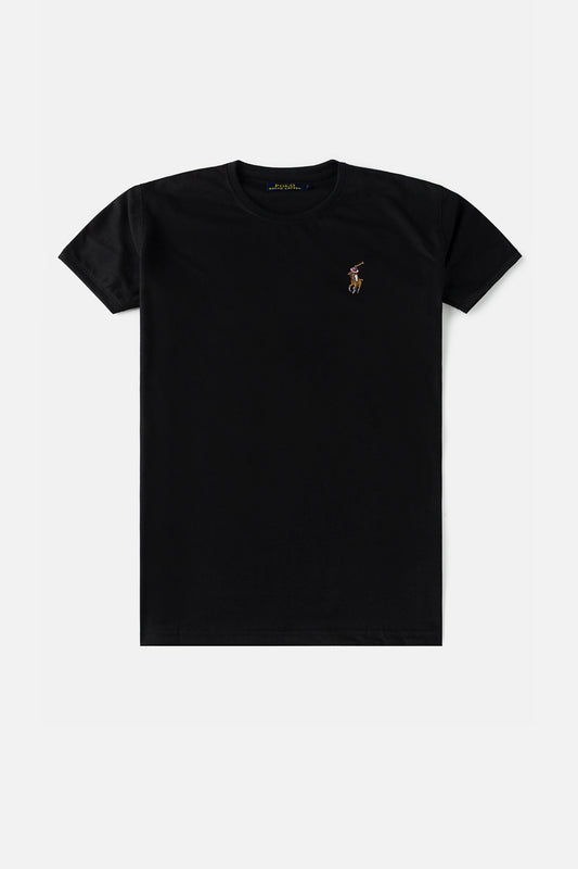 RL Multi Pony T Shirt – Black