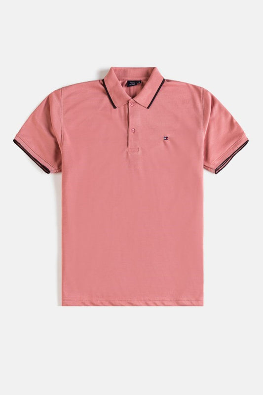 Tommy Tipped Cotton Polo shirt – Lavender