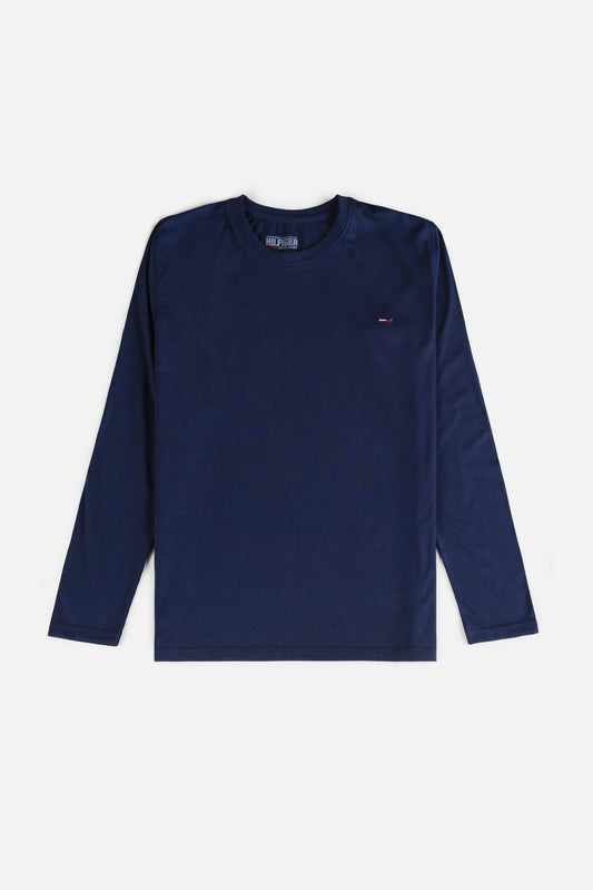Tommy Cotton Full T Shirt – Navy Blue