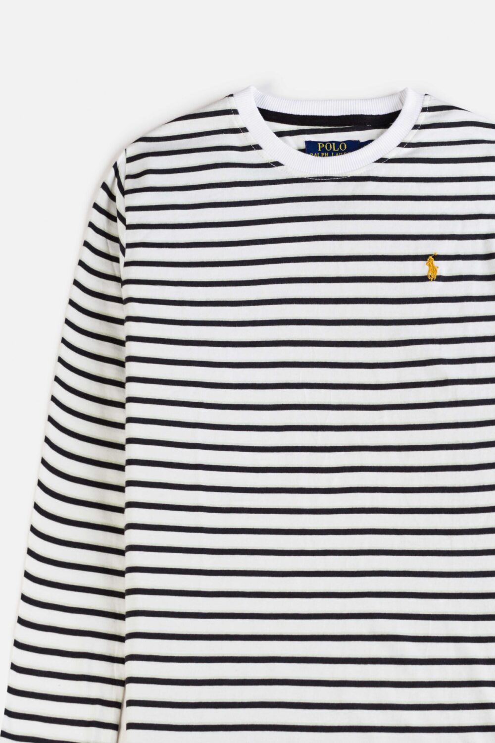 RL Premium Winter Full T Shirt – Black & Green Stripes