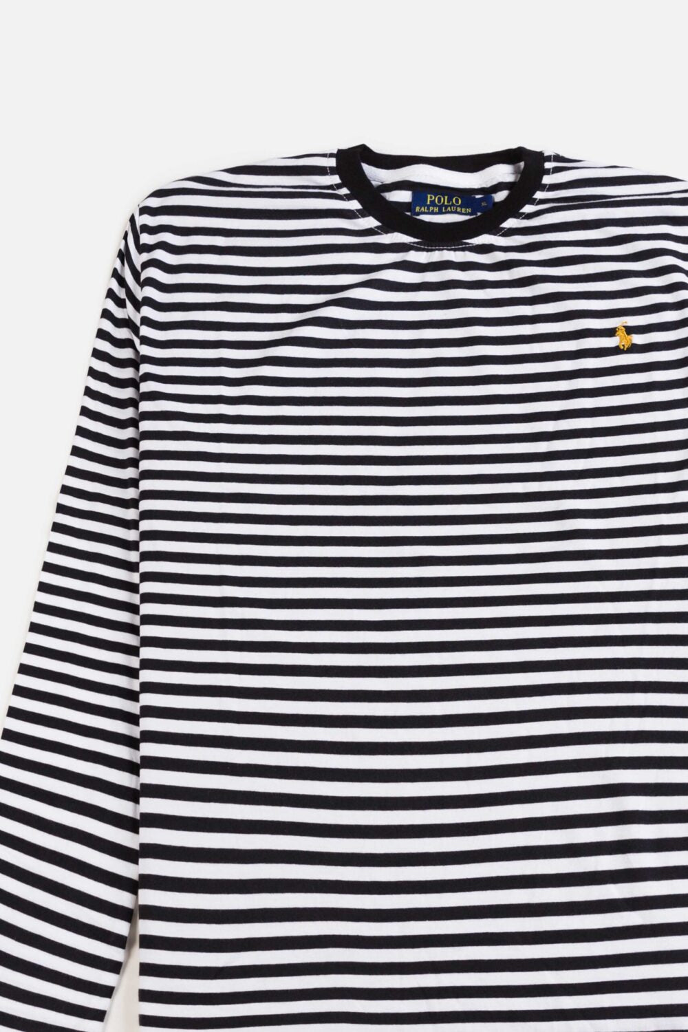 RL Premium Winter Full T Shirt – Black Stripes