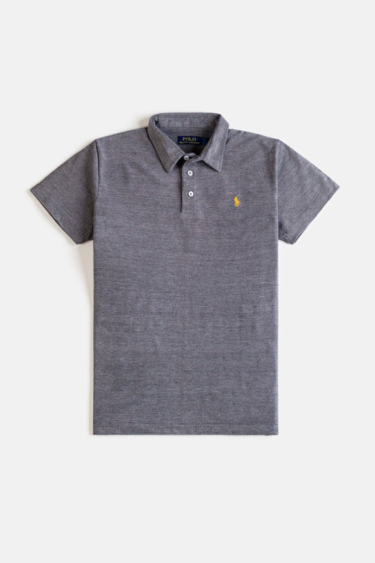 RL Premium Self Collar Polo Shirt – Lava Grey