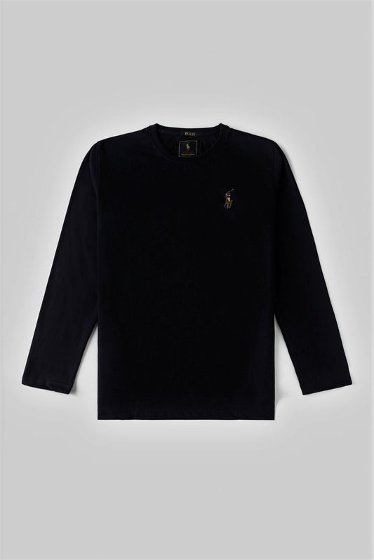 RL Premium Multi Pony Full T Shirt – Black