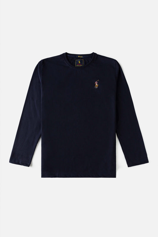 RL Premium Multi Pony Full T Shirt – Navy Blue