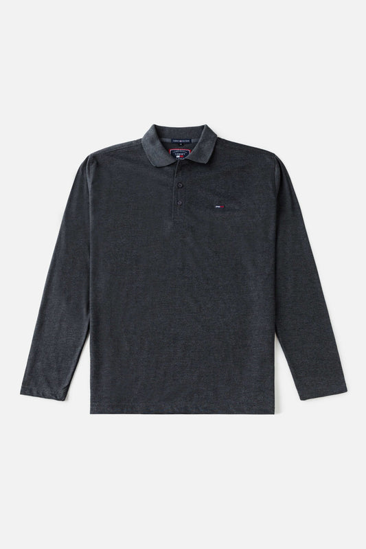 Tommy Premium Full Polo Shirt – Charcoal