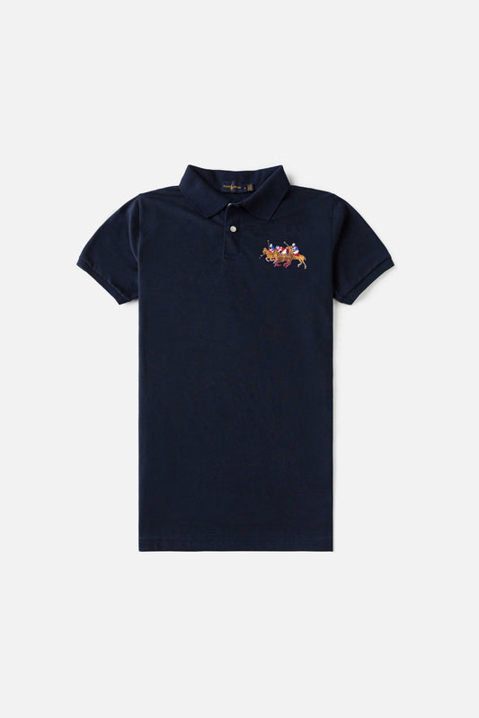 RL Imported Triple Pony Polo Shirt – Navy Blue
