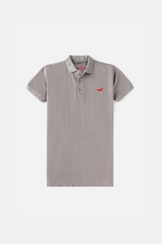 Holister Cotton Pique Polo Shirt – American Silver