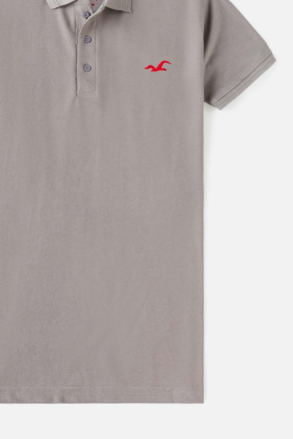 Holister Cotton Pique Polo Shirt – American Silver