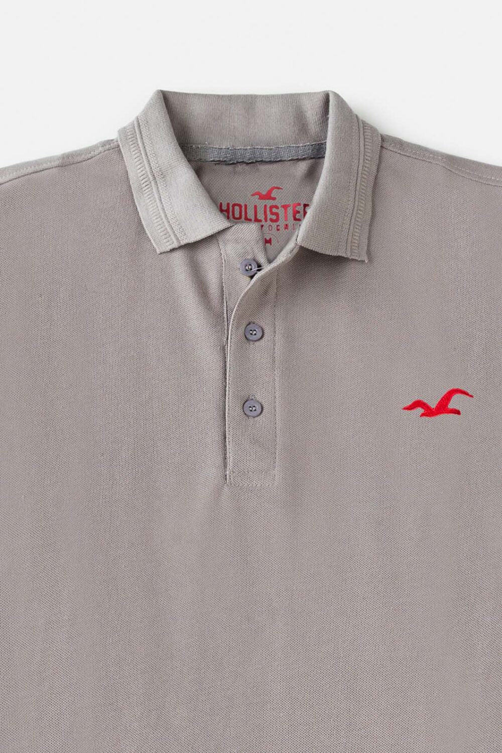 Holister Cotton Pique Polo Shirt – American Silver