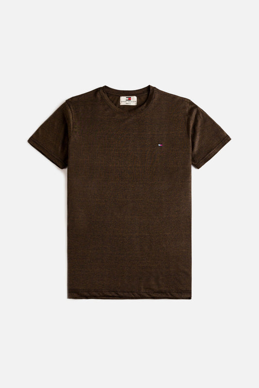 Tommy PC Chain Yarn T Shirt – Dark Brown