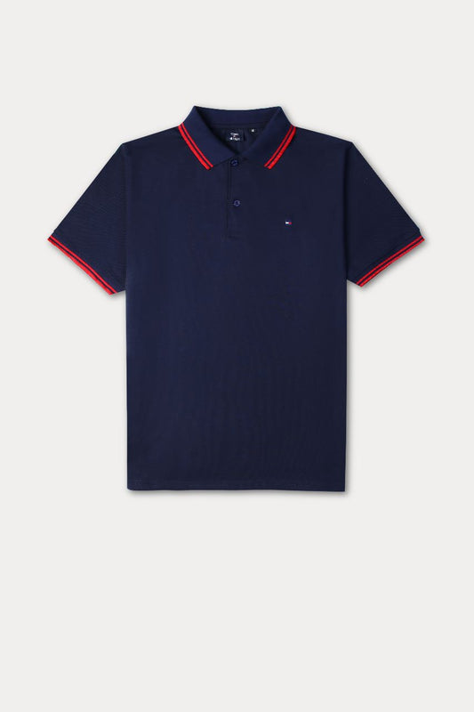 Tommy Tipping Pique Polo Shirt – Royal Blue