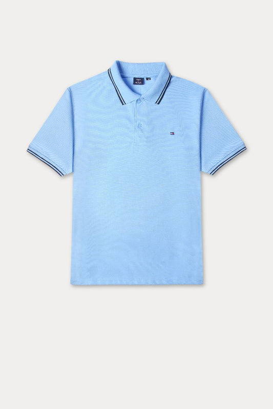 Tommy Tipping Pique Polo Shirt – Sky Blue