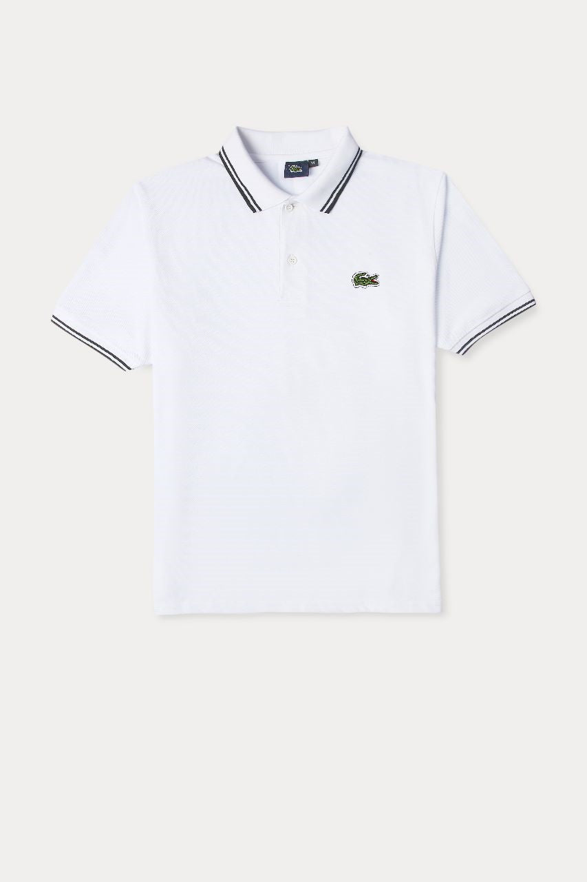 Lacoste Premium Imported Polo Shirt – White