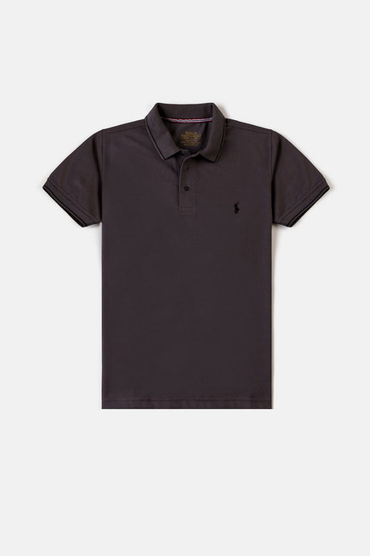 RL Premium Tipping Polo Shirt – Stone Grey